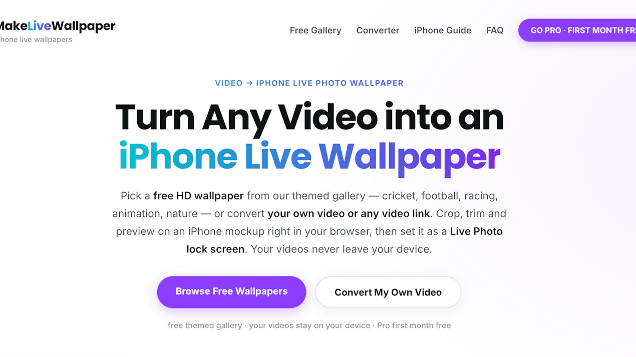 MakeLiveWallpaper.com product