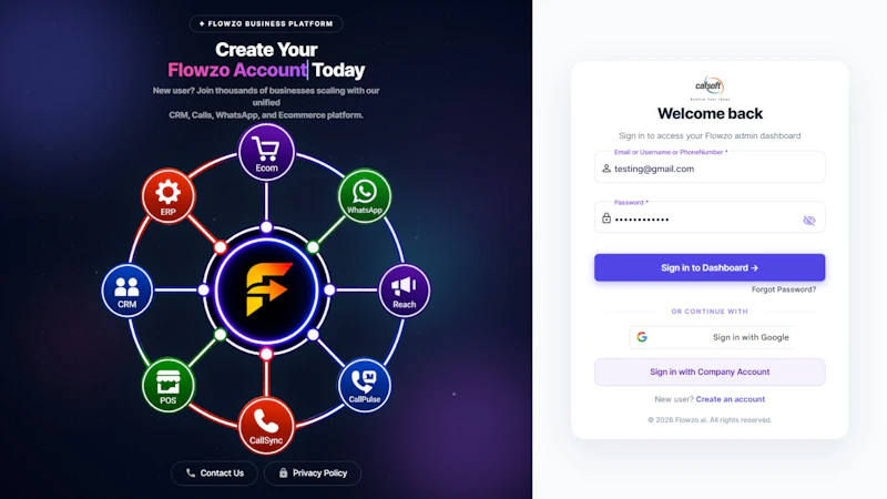 Flowzo CRM screenshot 2