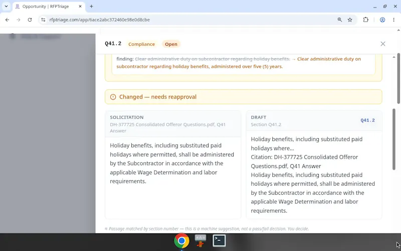 RFPTriage screenshot 10