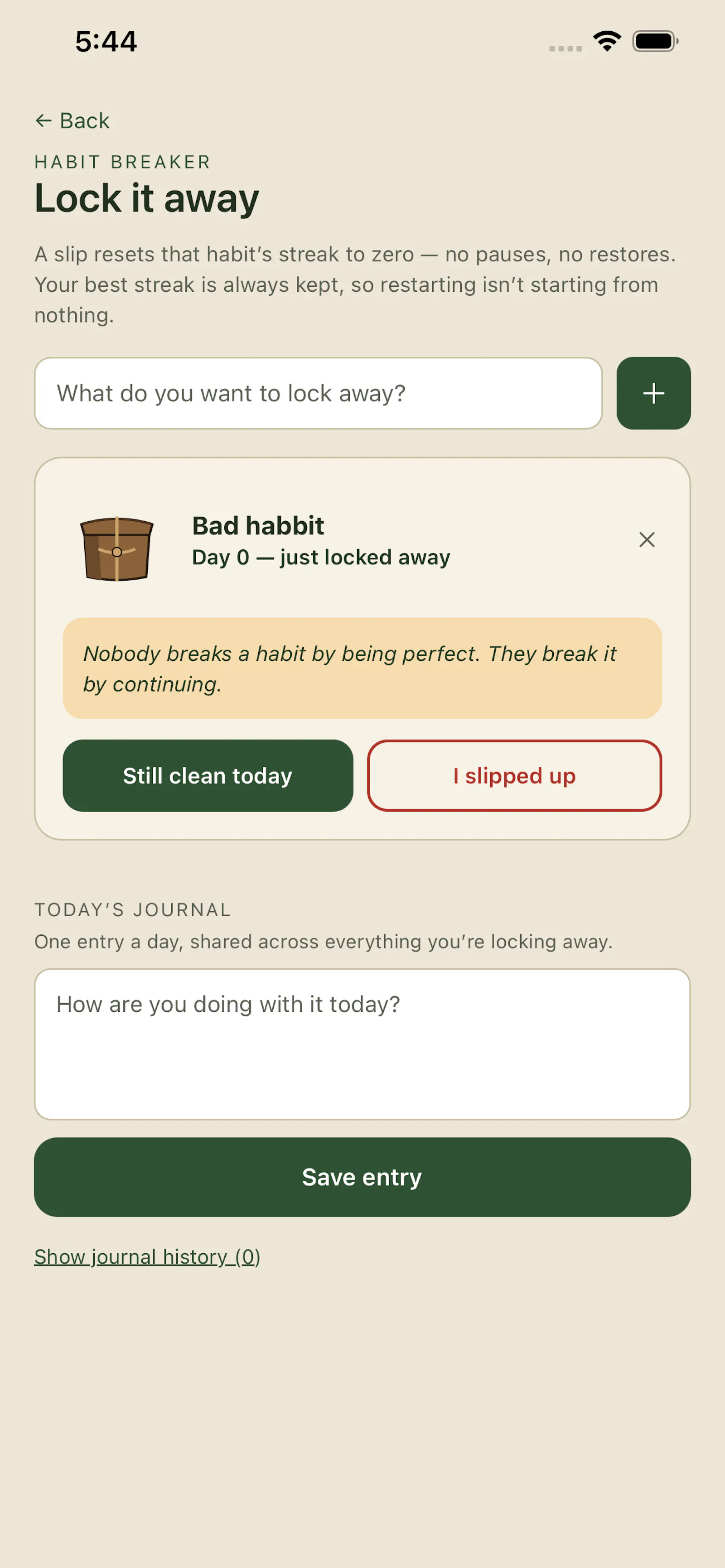 Onward: Habit Tracker screenshot 1