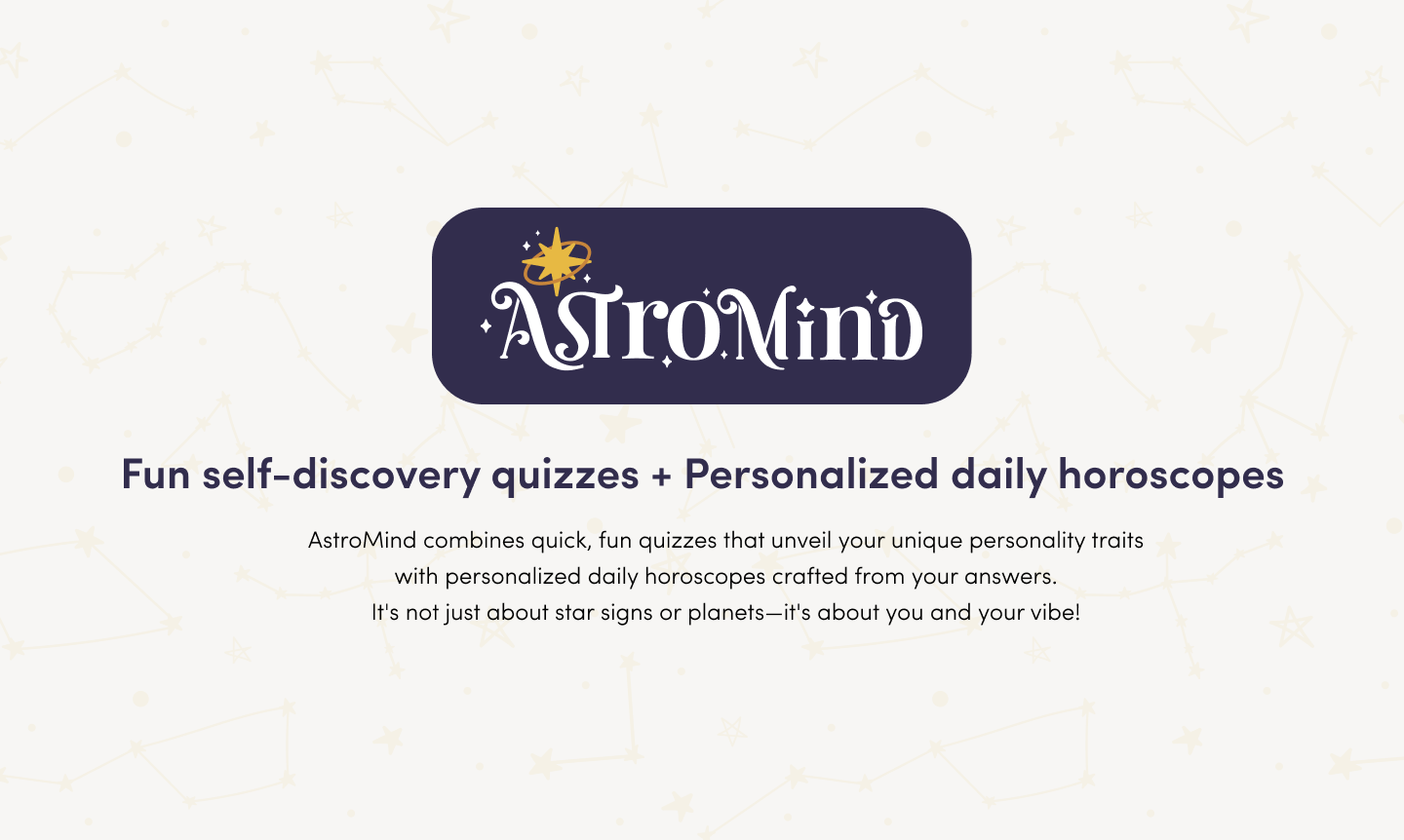 astromind - 有趣的自我發現測驗個性化的每日星座 media 2