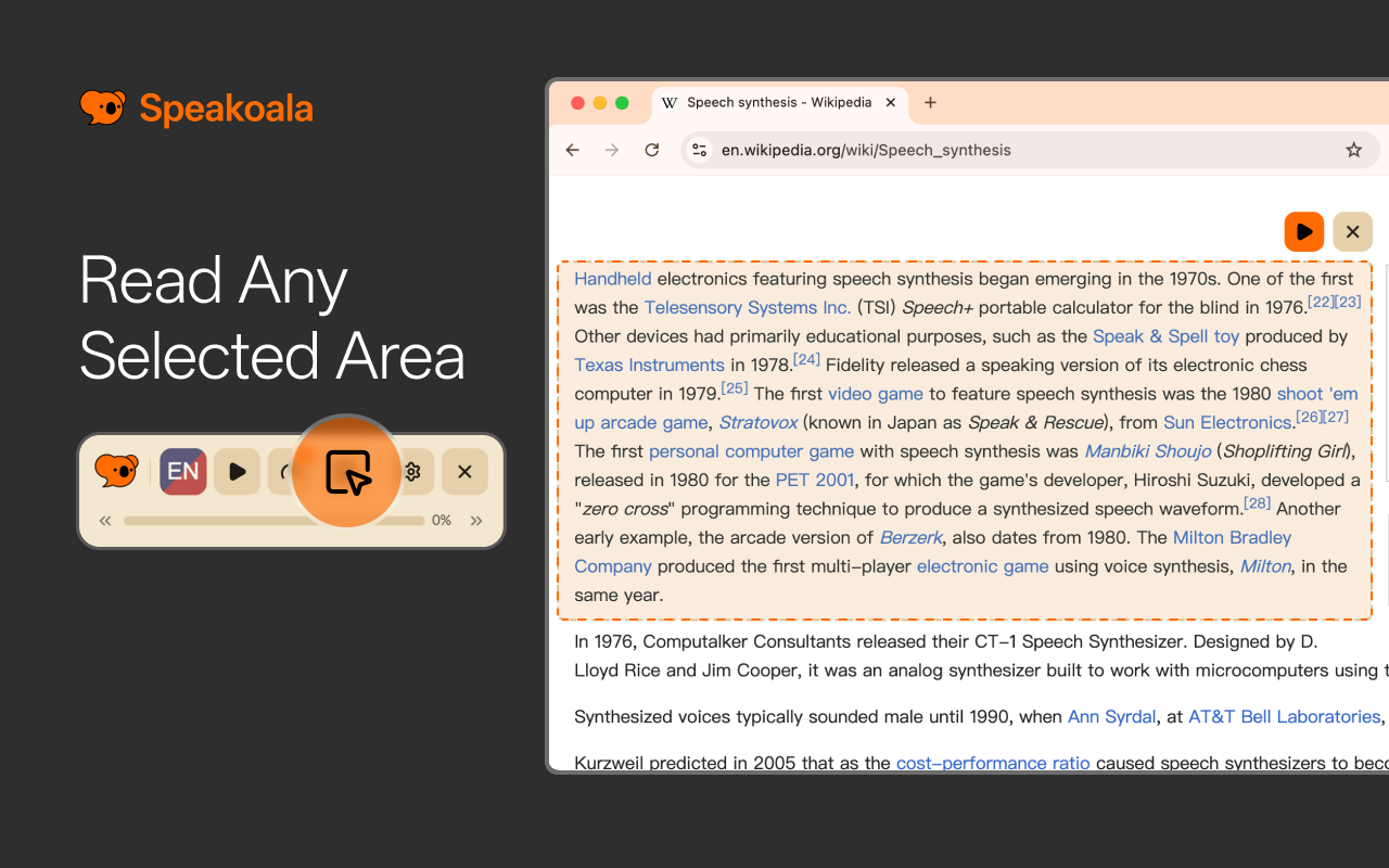Speakoala - Screenshot 4 showing product features and functionality