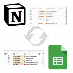 Notion2Sheets