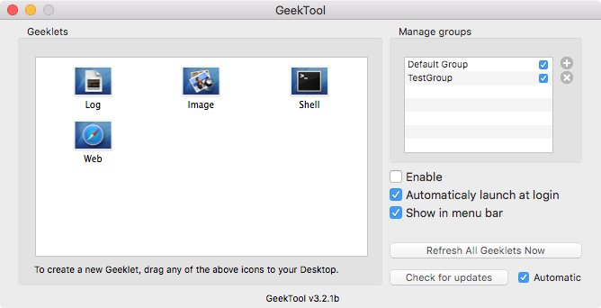 GeekTool gallery image