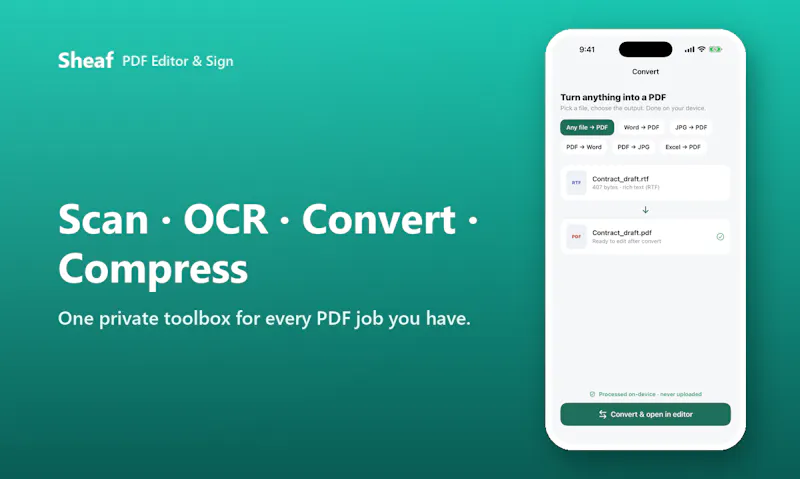 PDF Editor & Sign - Sheaf screenshot 5