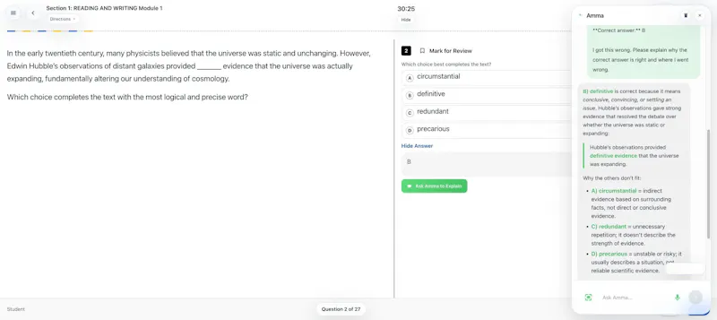 Amma SATprep screenshot 4
