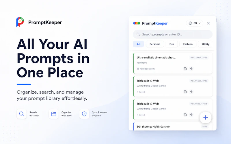 Prompt Keeper - AI Prompt Manager screenshot 2