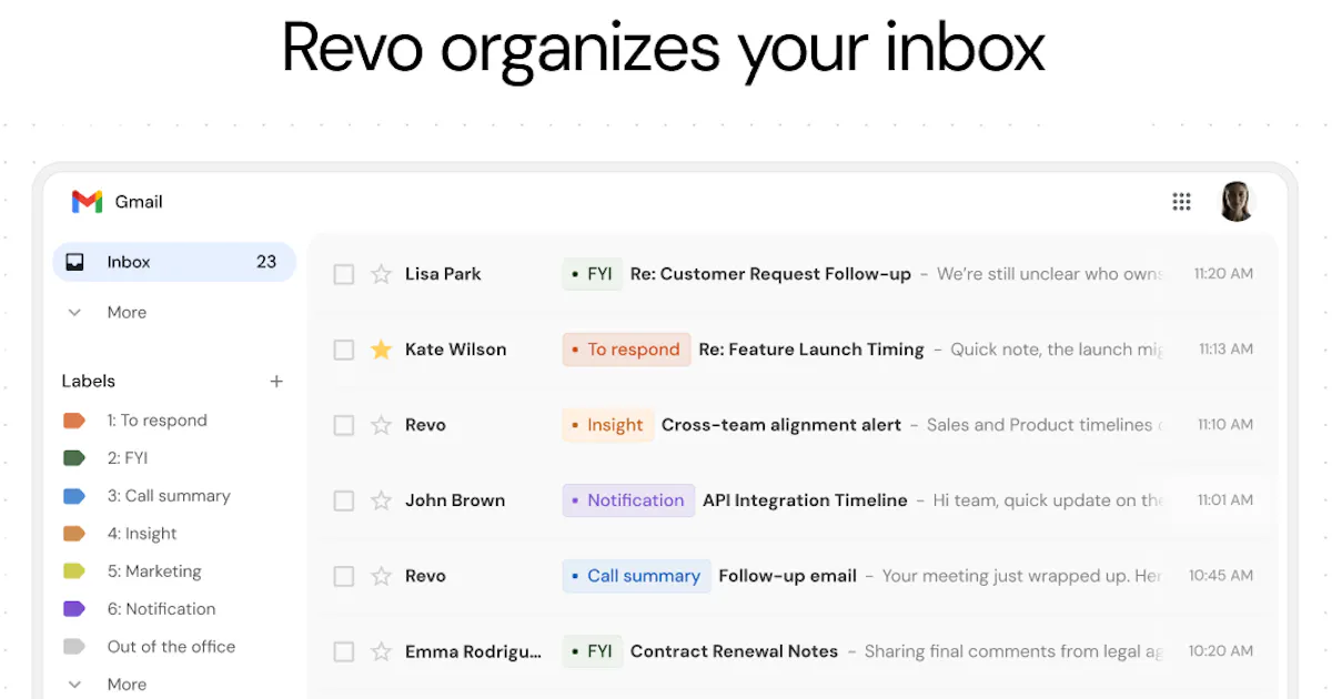 Revo AI Email Assistant