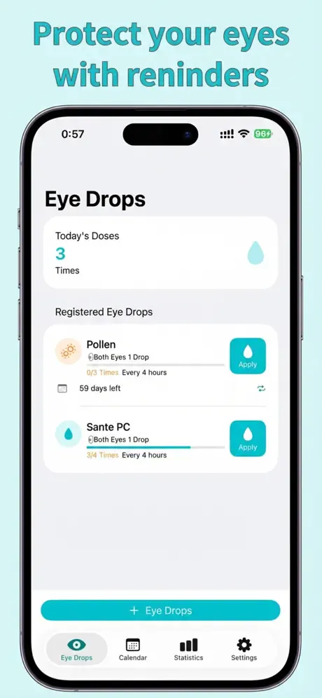 Banner del producto EyeDrop - Eye Drop Reminder