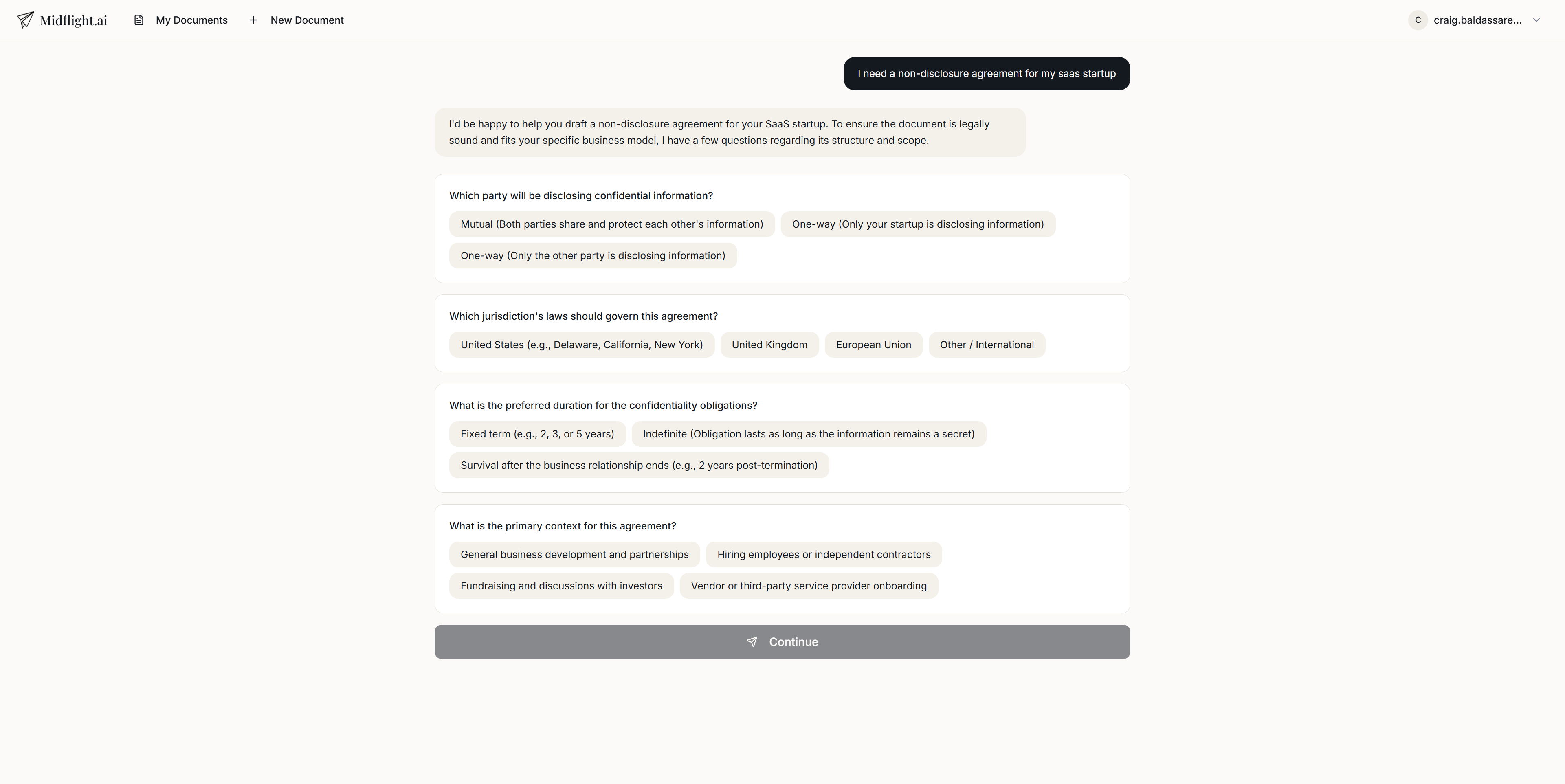 Midflight.ai - Screenshot 2 showing product features and functionality