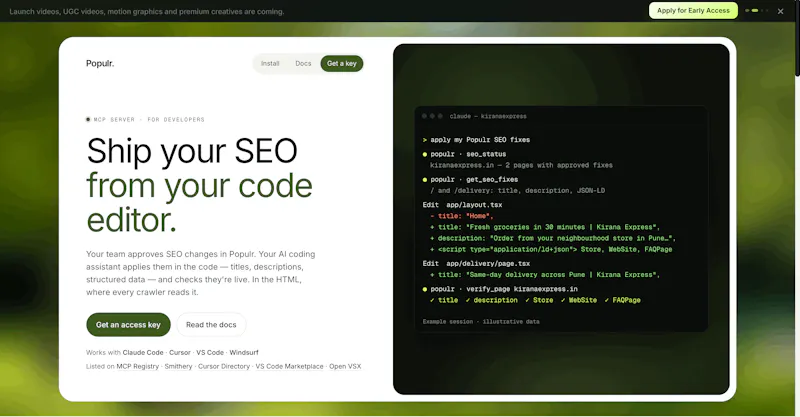 Populr SEO screenshot 2