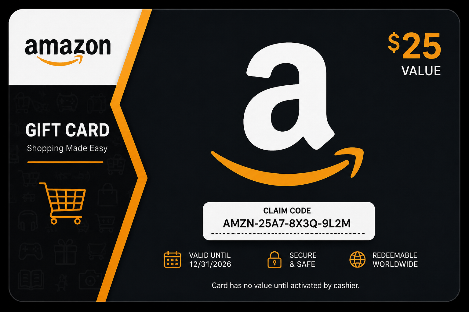 Claim gift card