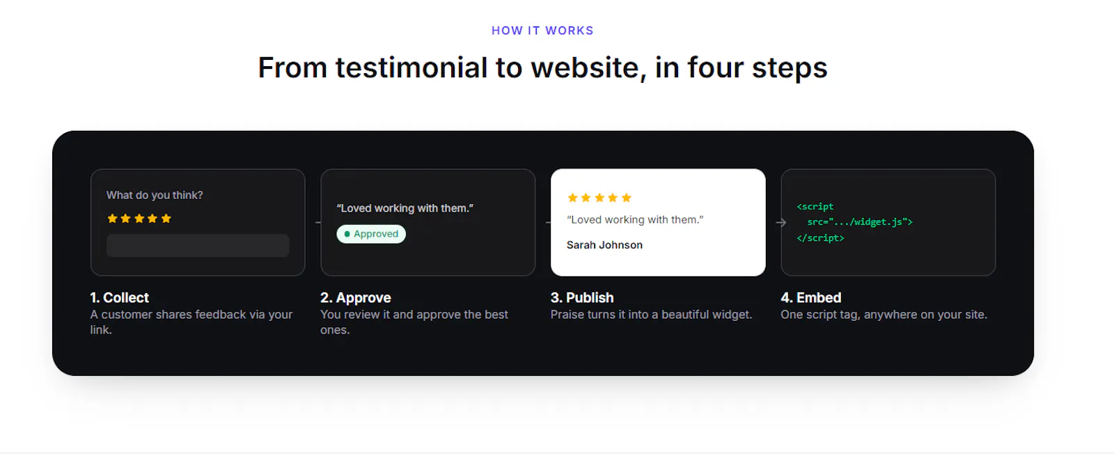 Praise — Collect customer testimonials screenshot 3
