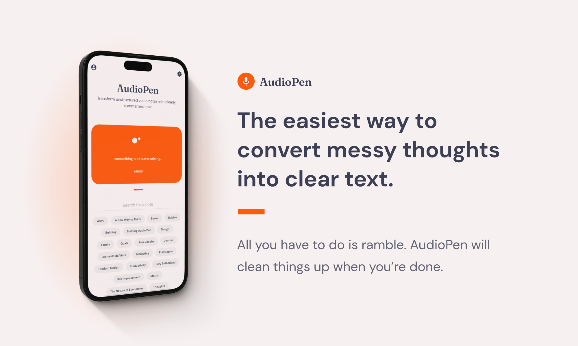 Média Audiopen - La façon la plus simple de convertir les pensées en désordre en texte clair 2