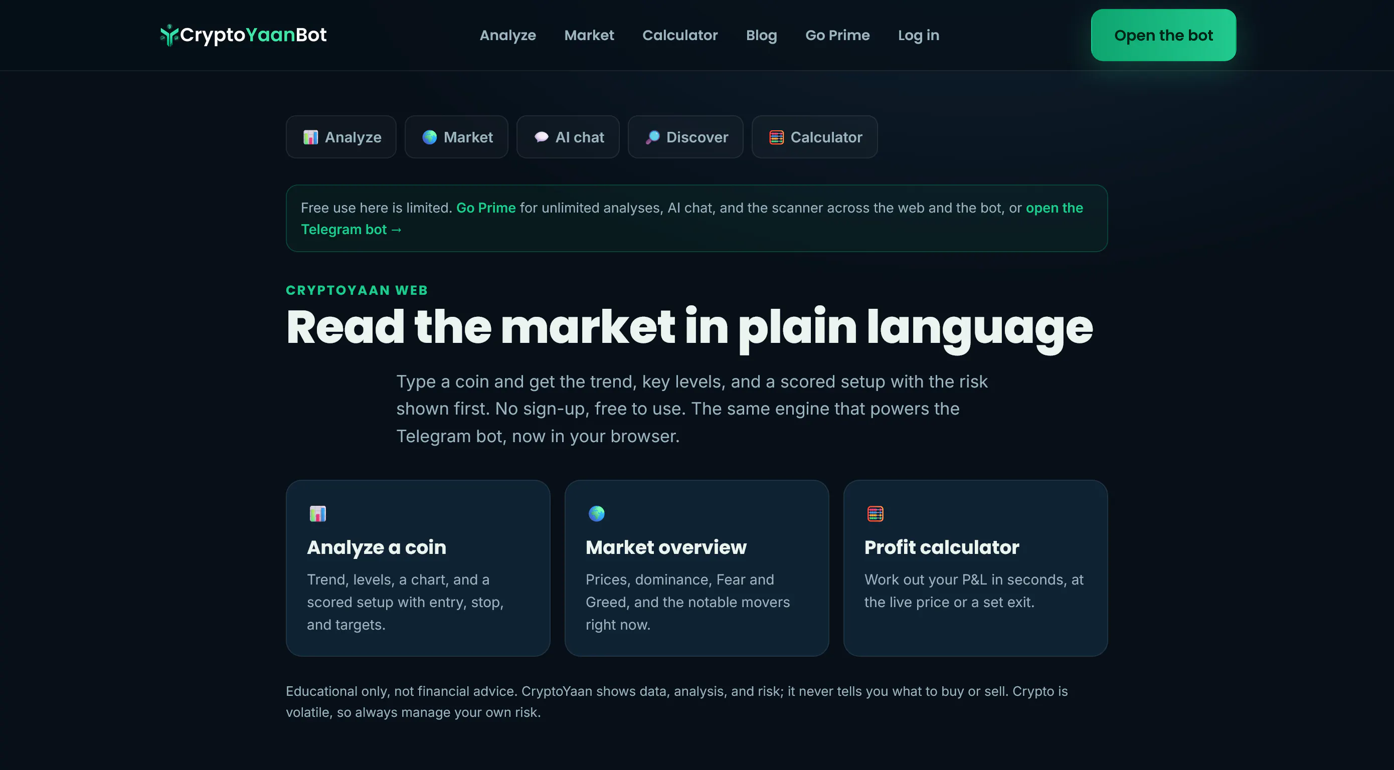CryptoYaanBot gallery image