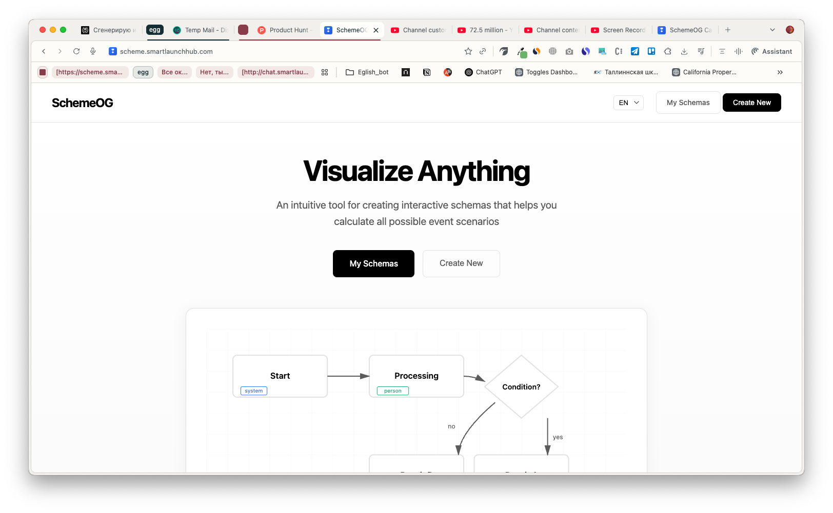 SchemeOG - Main product screenshot demonstrating key features and user interface
