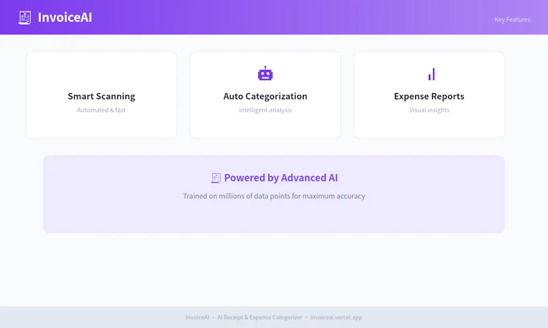 InvoiceAI - AI Receipt Scanner screenshot 1