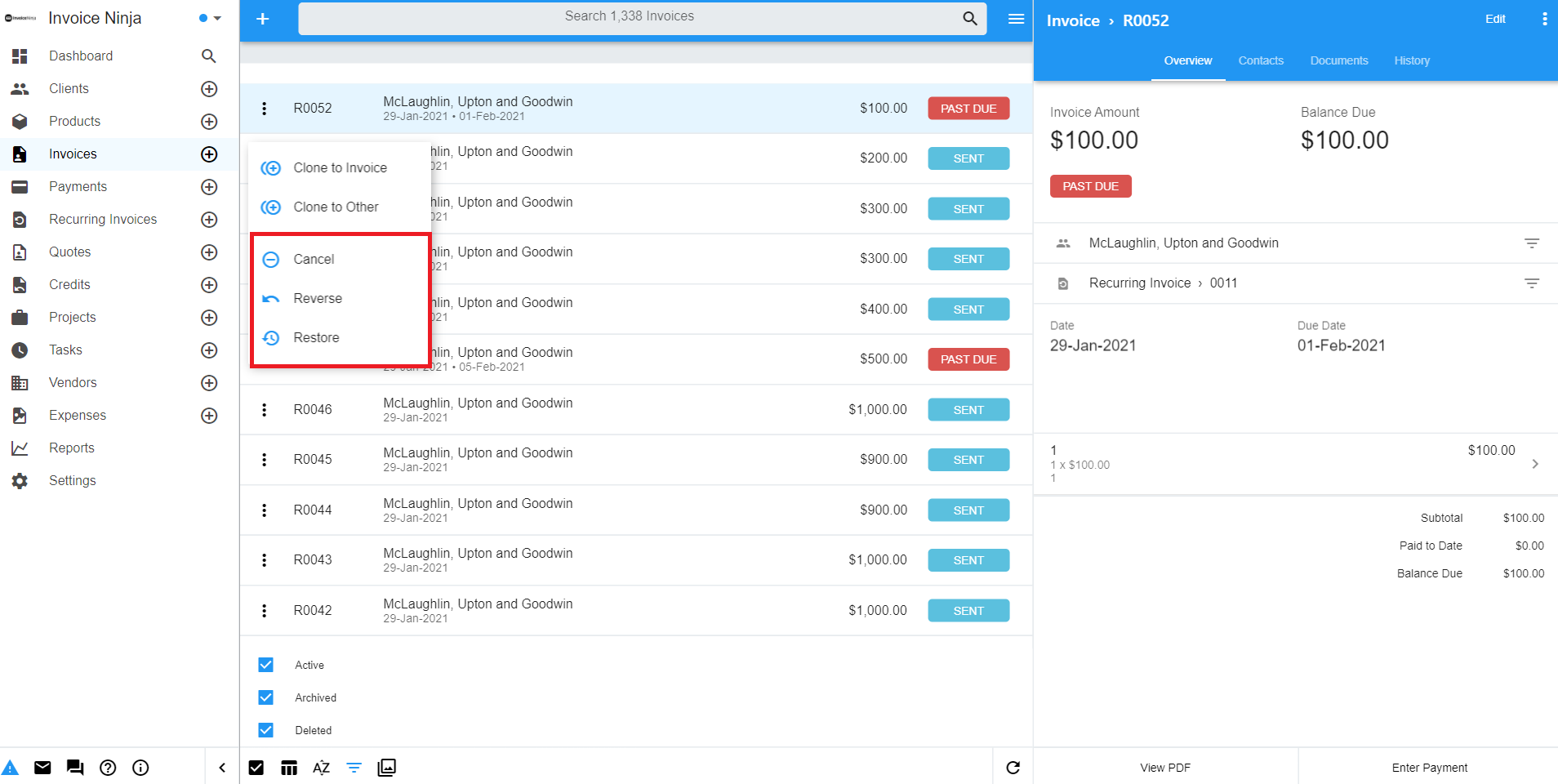 Invoice Ninja gallery image