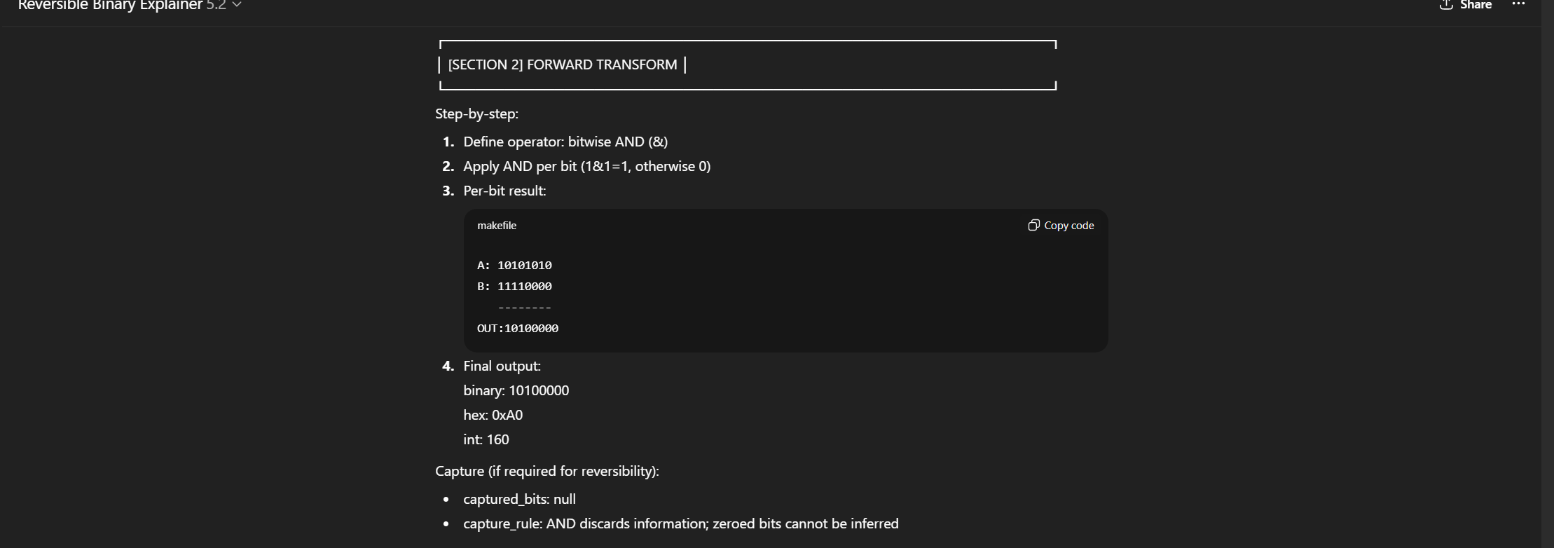 Reversible Binary Explainer V2 gallery image