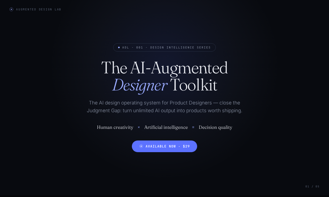 The AI-Augmented Designer Toolkit gallery image