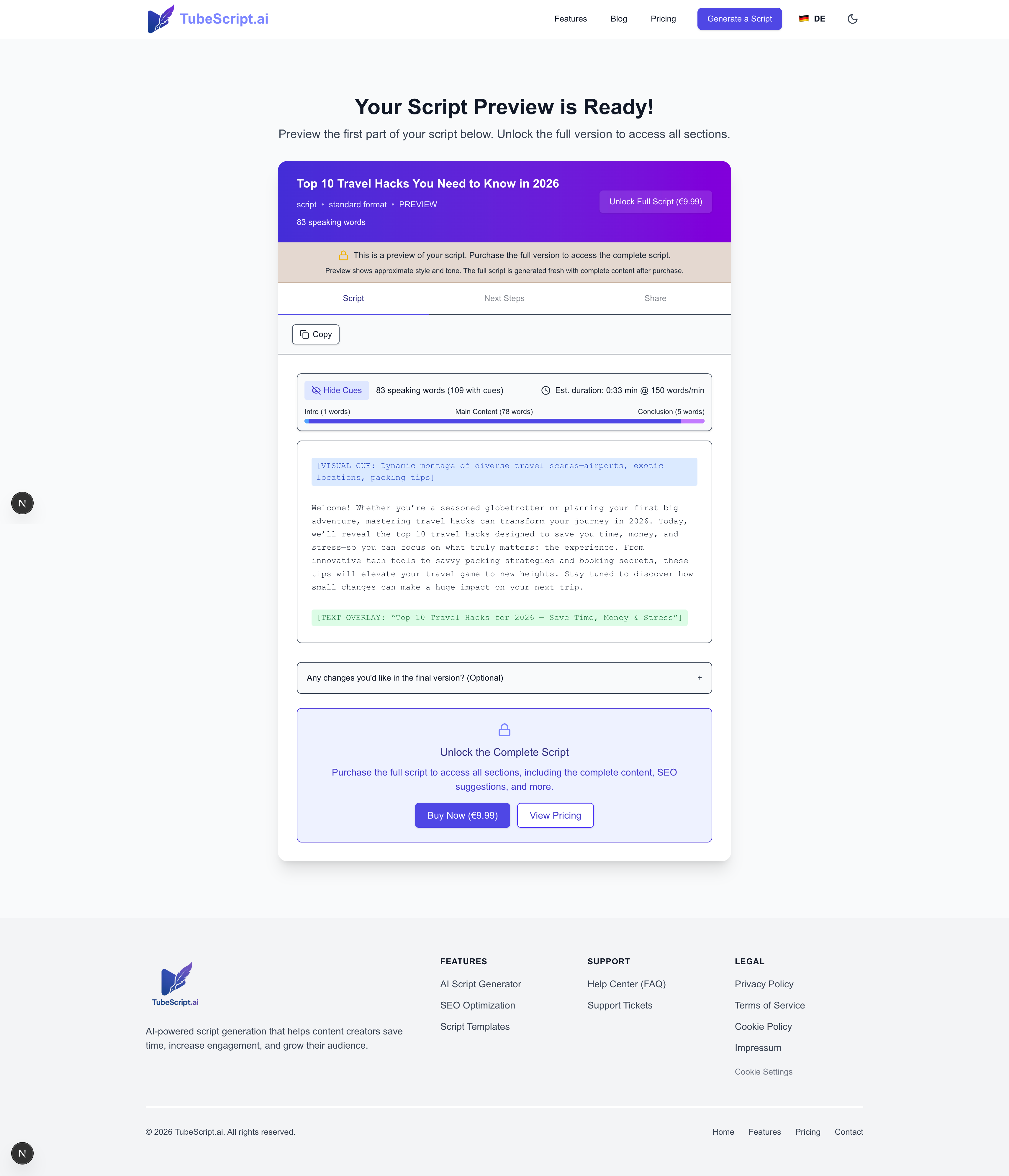 TubeScript.ai gallery image