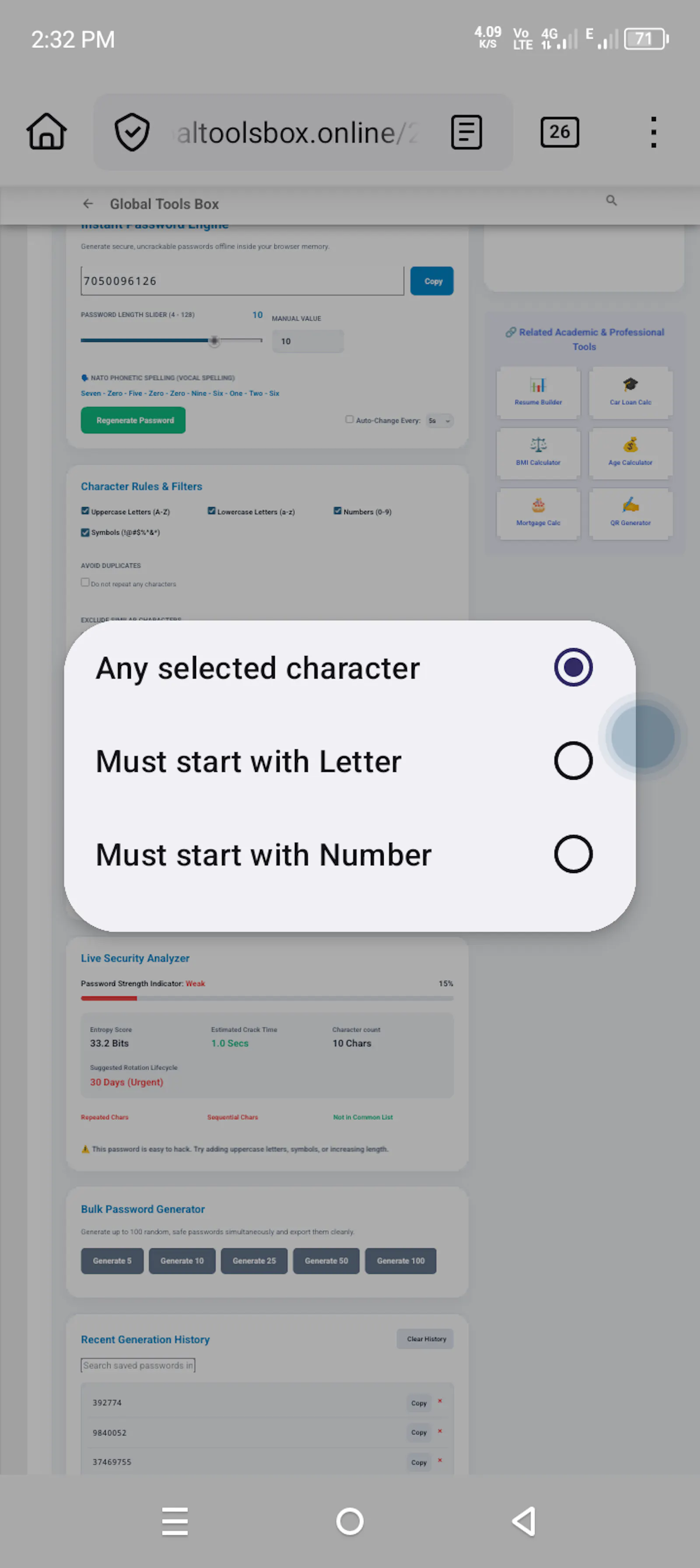Free password generator, PIN creator  screenshot 4