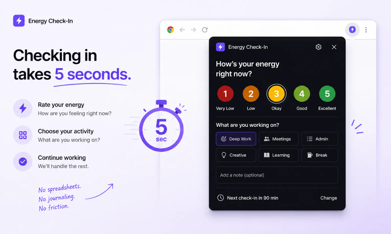 Energy Check-in App screenshot 5