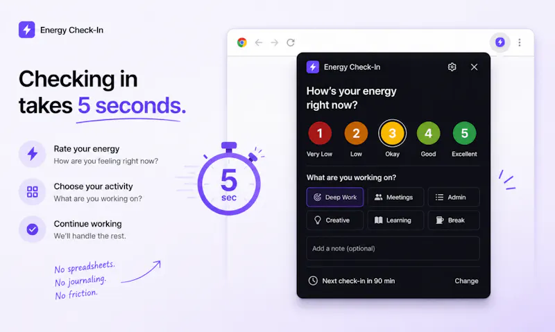 Energy Check-in App screenshot 5