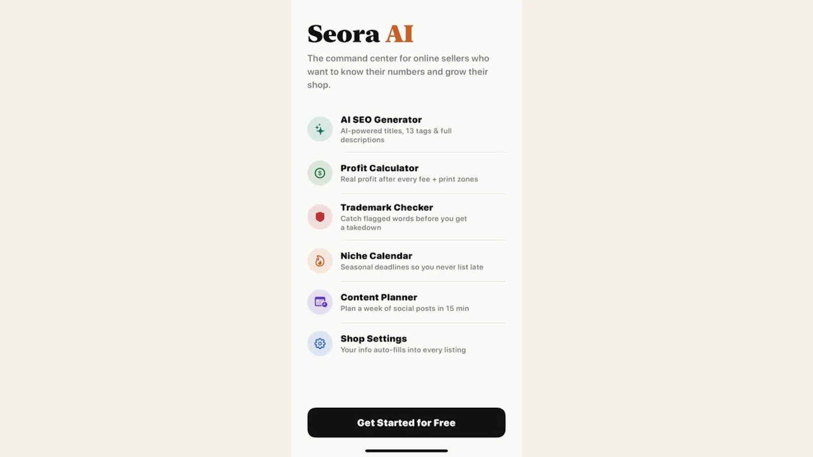 Seora AI screenshot 1 (video preview)