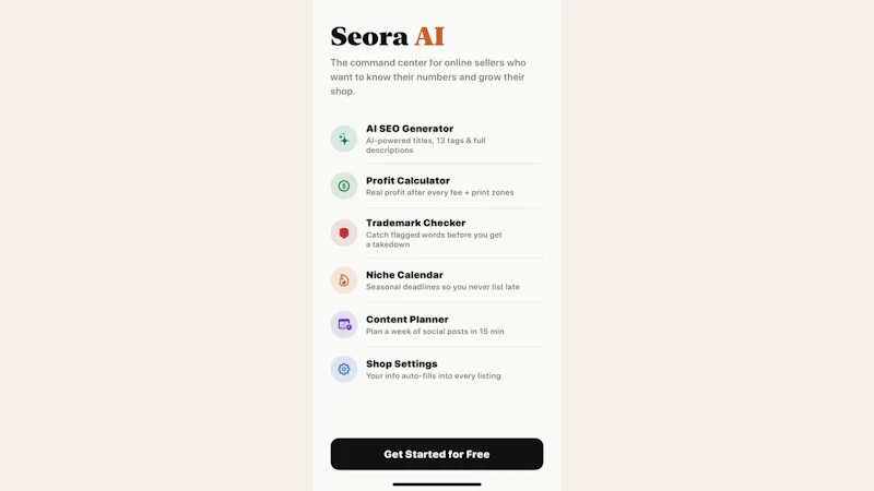 Seora AI screenshot 1 (video preview)