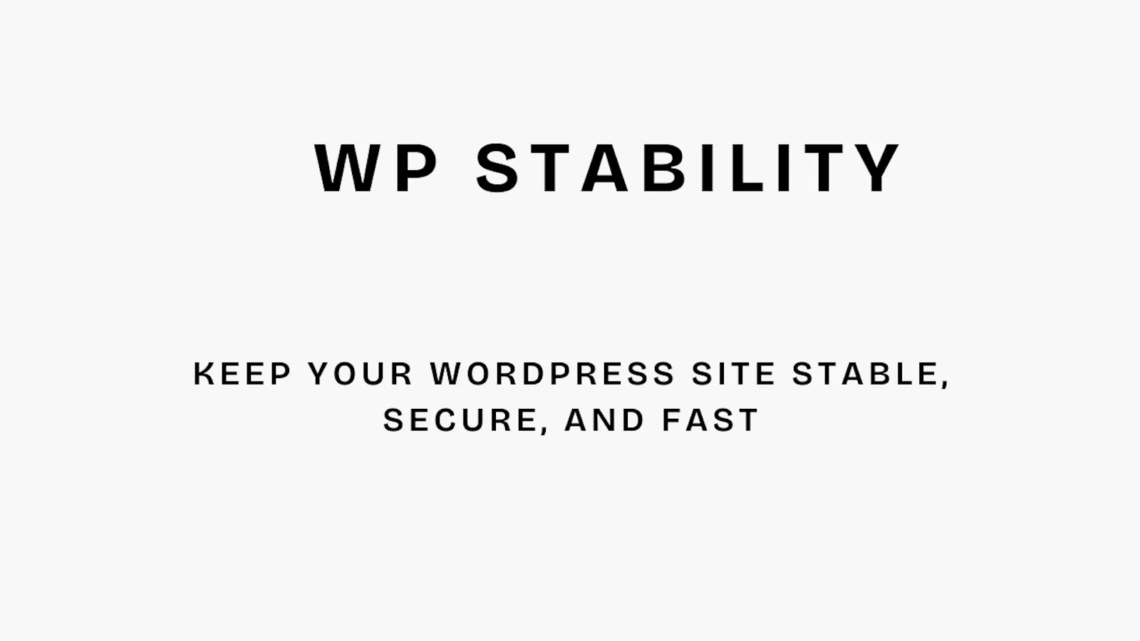 WP Stability screenshot 2