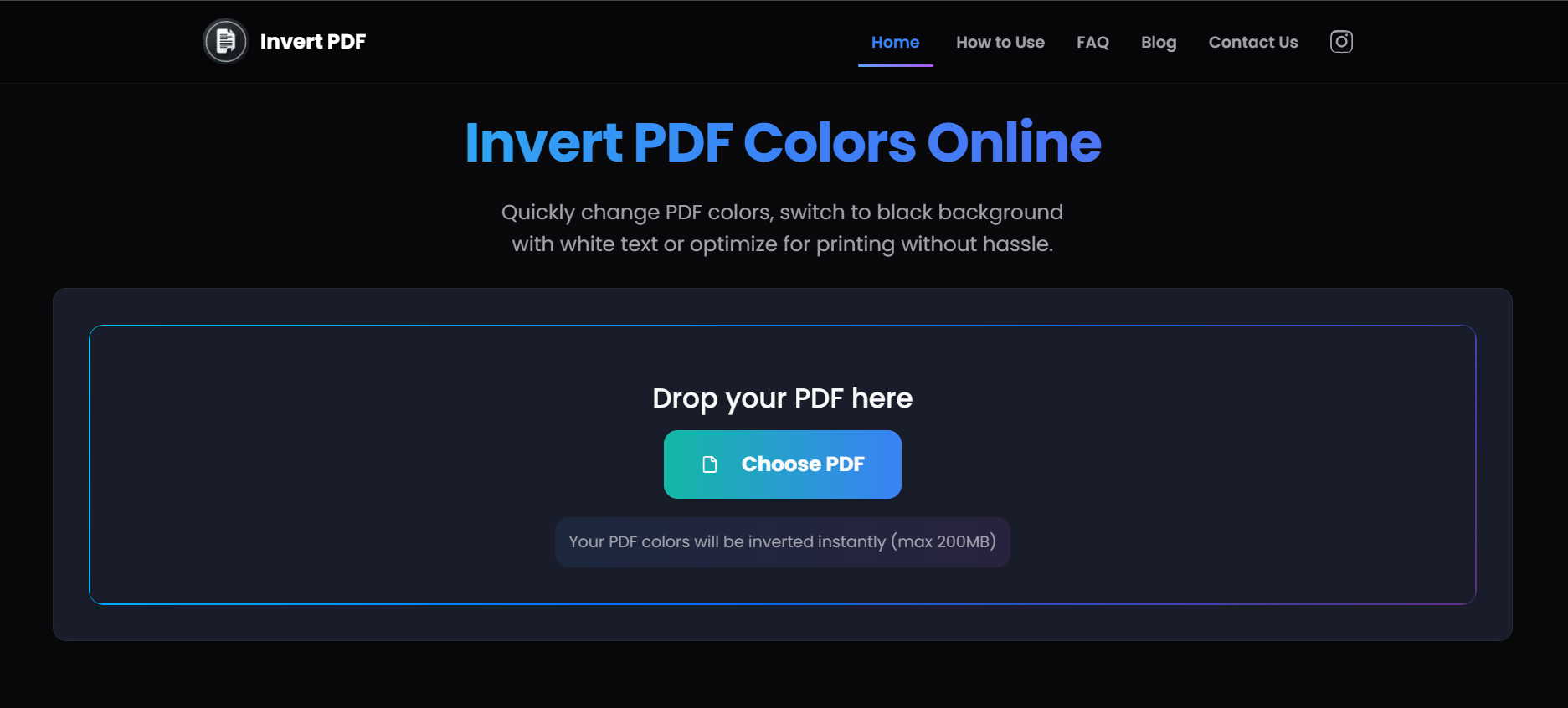 กลับตัว PDF - เปลี่ยนสี PDF ในการคลิกเพียงครั้งเดียวและดาวน์โหลดด่วน media 1