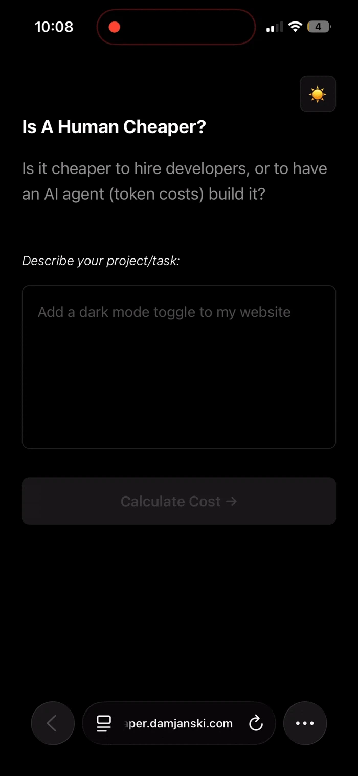 Is A Human Cheaper? screenshot 1