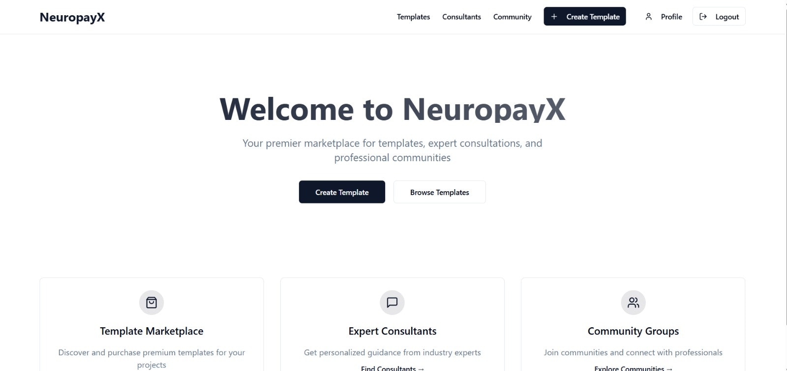 NeuroPayX - Main product screenshot demonstrating key features and user interface