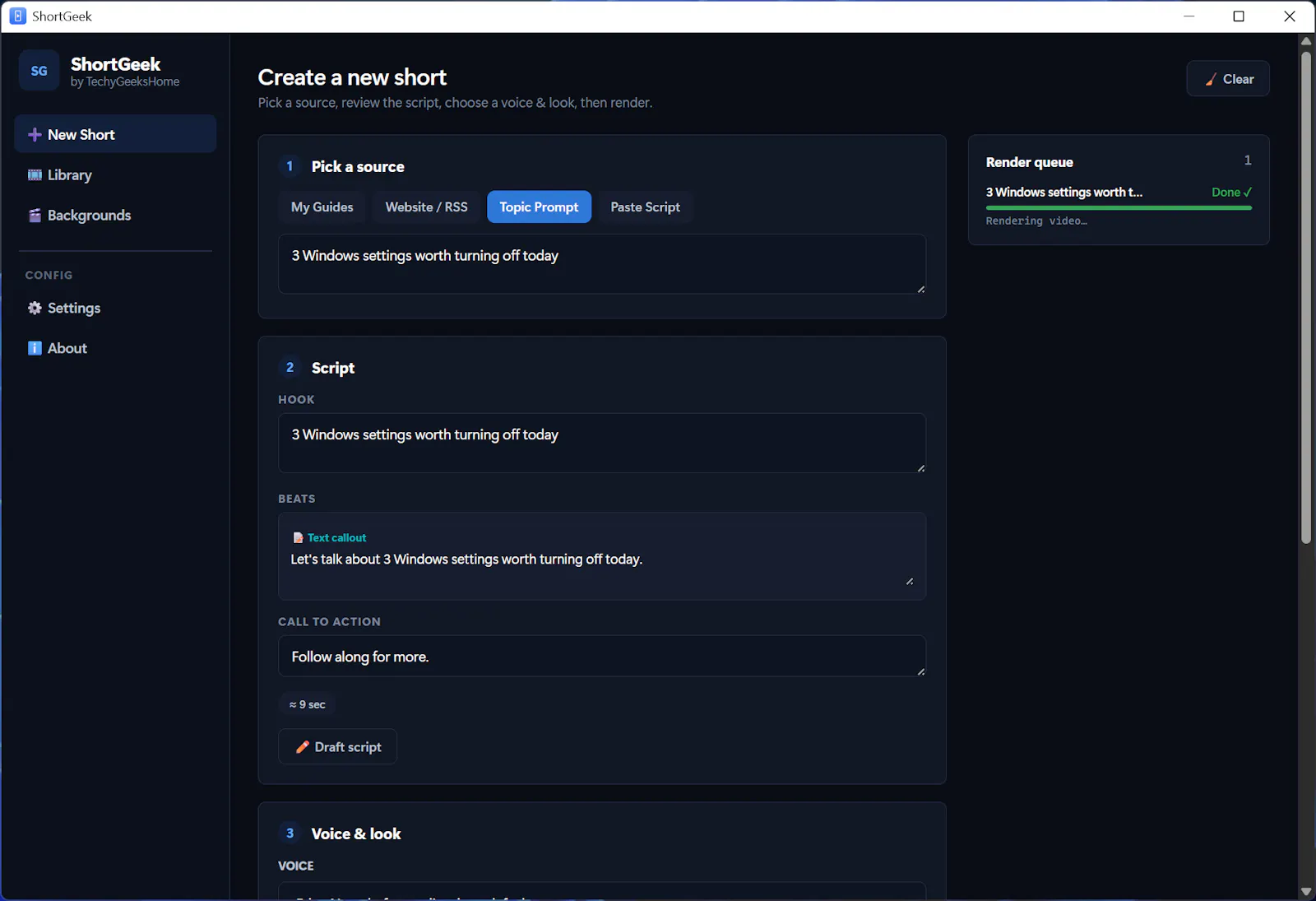 ShortGeek screenshot 3