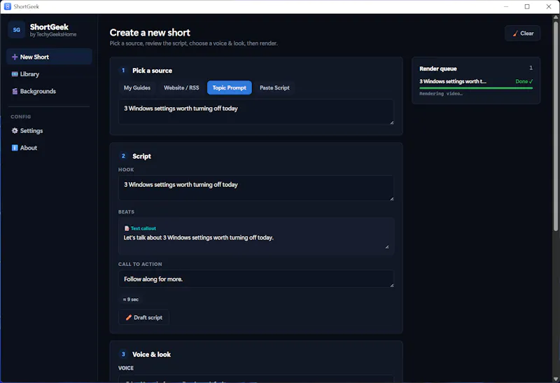 ShortGeek screenshot 3