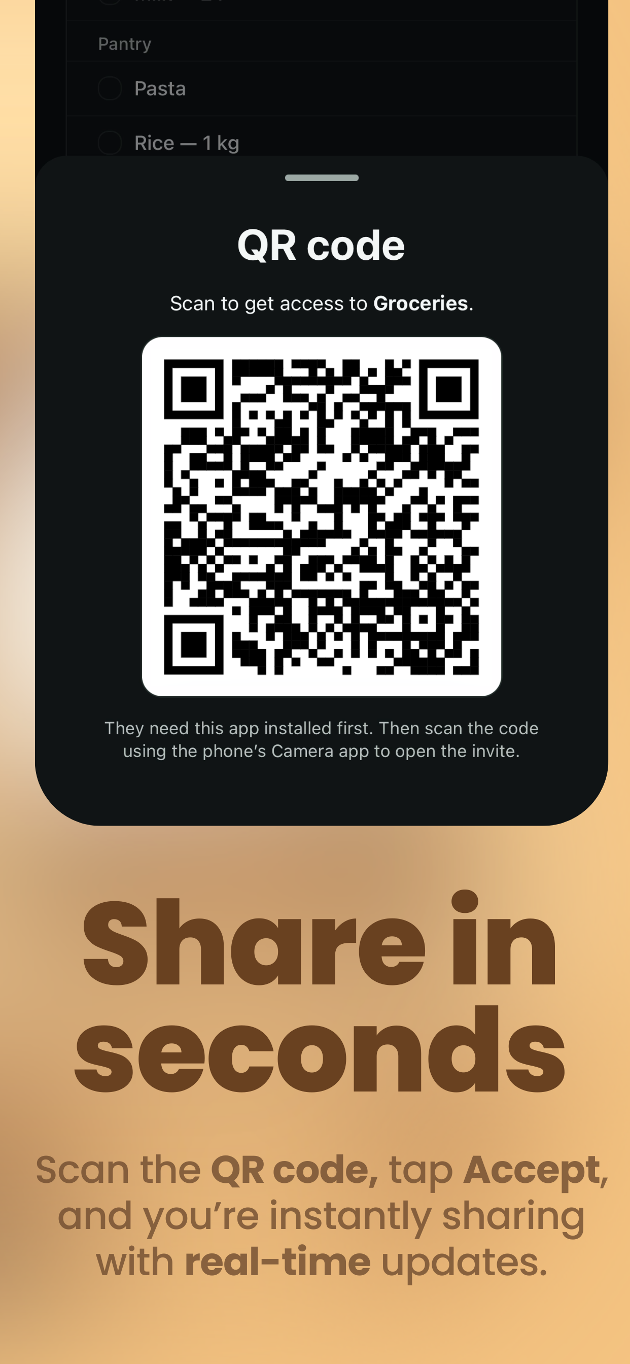 Almost Out: Smart Groceries List - Screenshot 3 showing product features and functionality