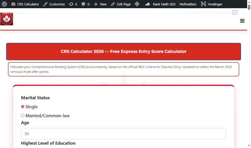 crscalcu.ca screenshot 1