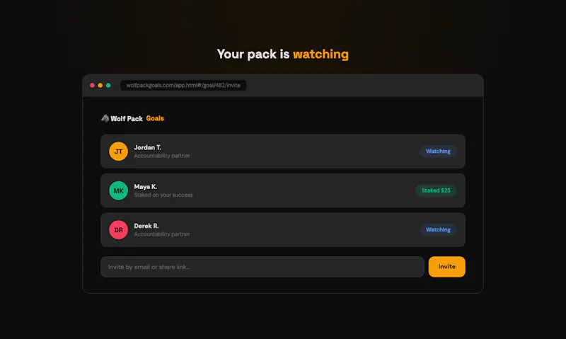 Wolf Pack Goals - Bet on your goals. screenshot 6