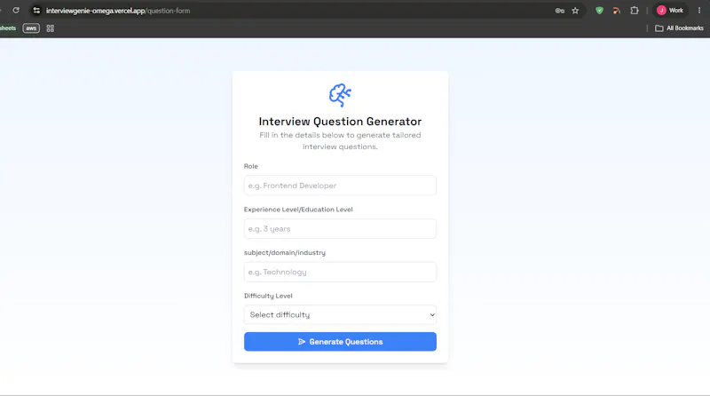 interviewginie screenshot 2