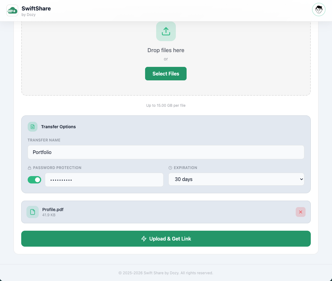 SwiftShare - Fast & Secure File Transfer gallery image