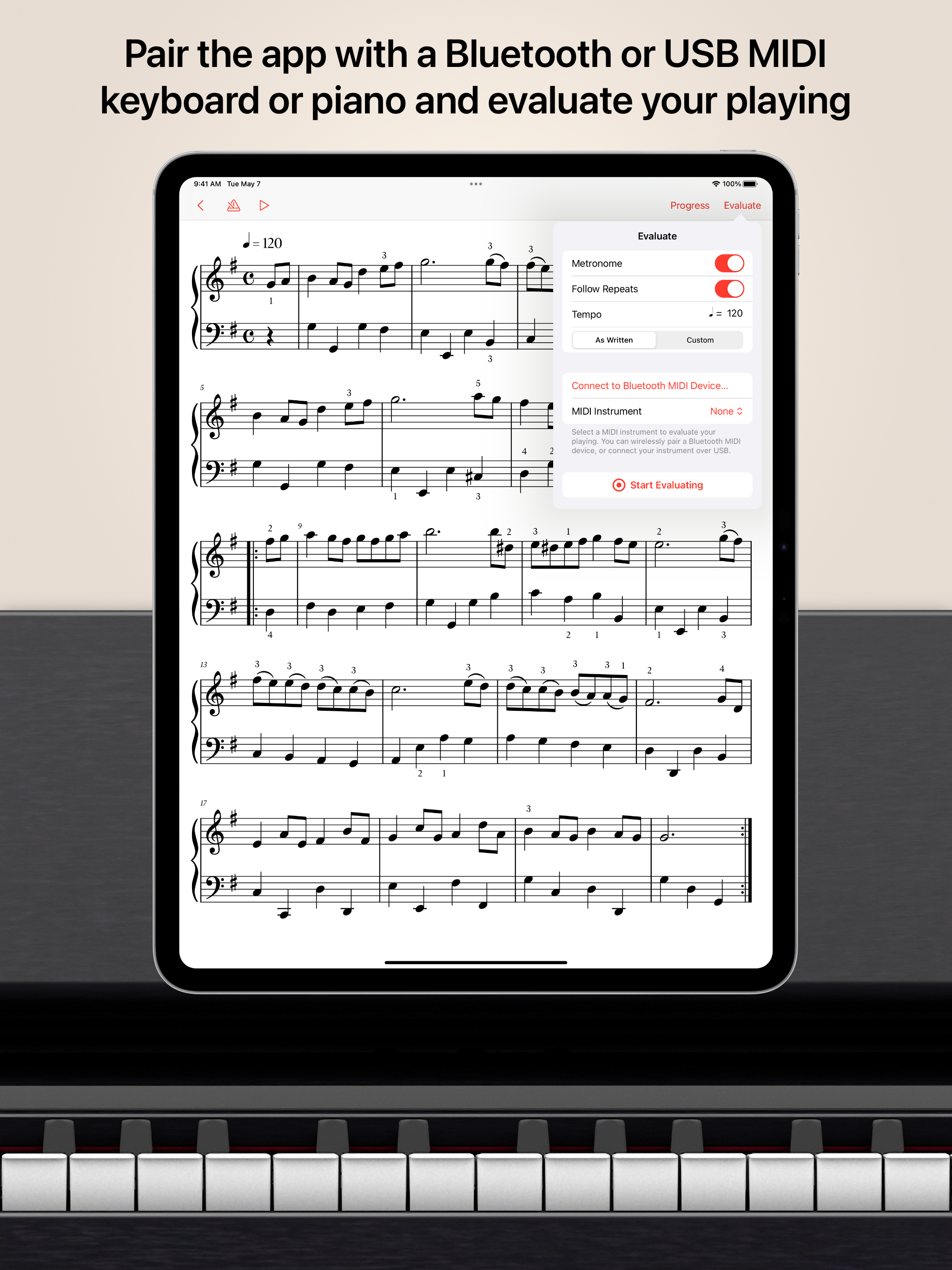 iPhone, iPad 및 Mac 용 Hanon Pro - 디지털 시대를위한 피아노 기술 및 운동 미디어 3