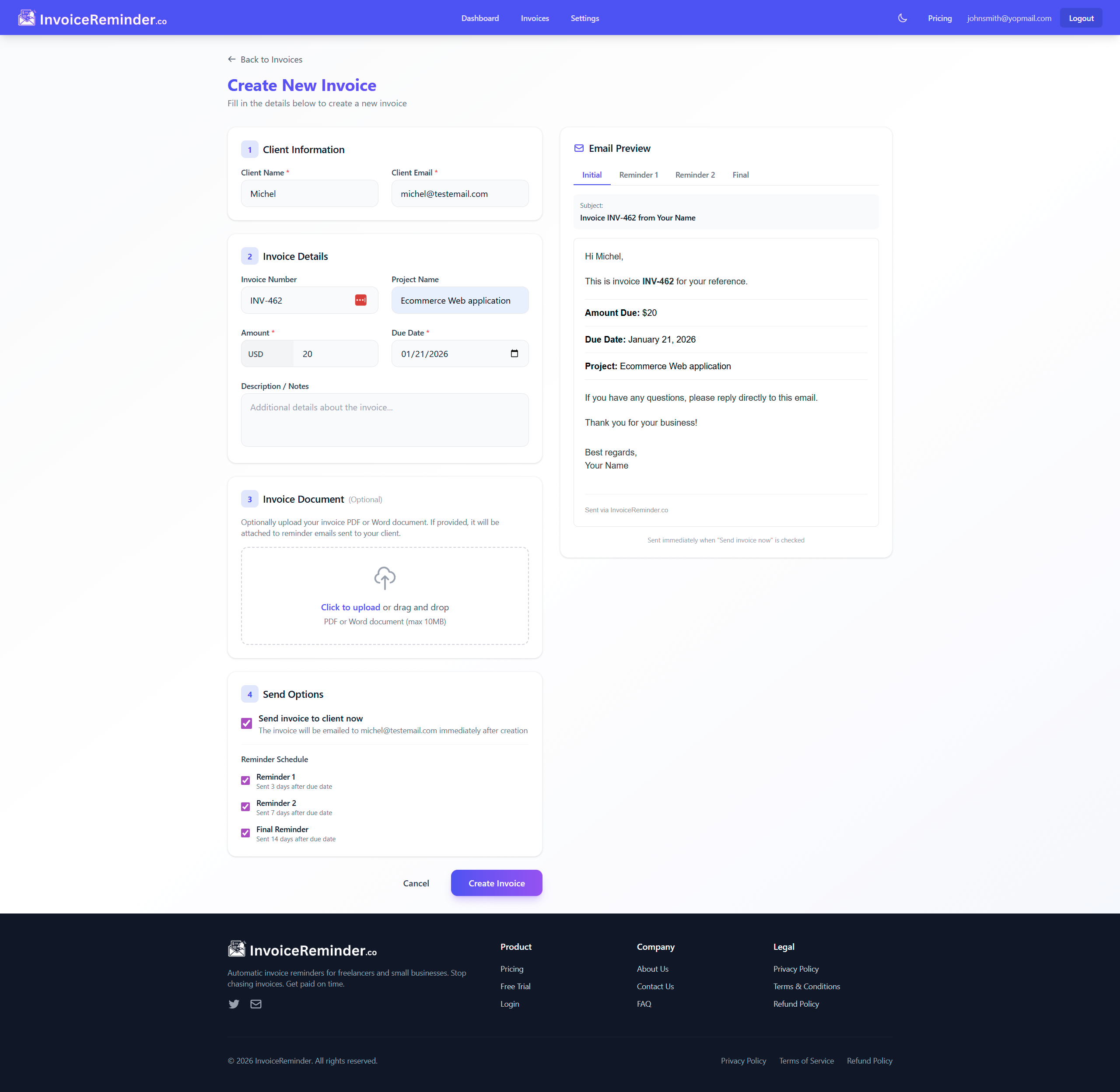InvoiceReminder.co gallery image