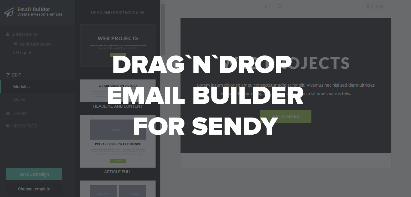 Free drag-n-drop email builder