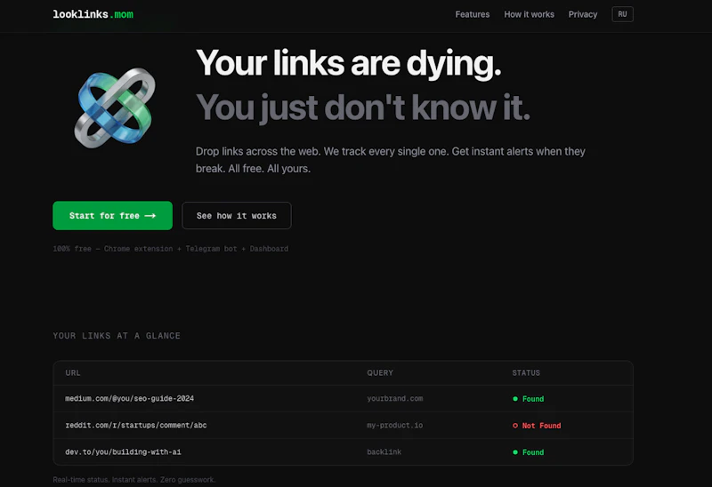 LookLinks.mom screenshot 2