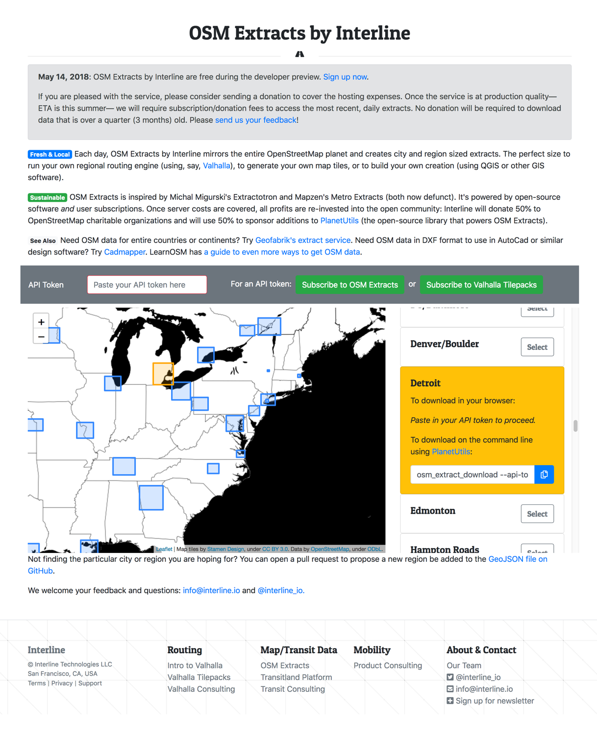 OSM Extracts by Interline gallery image