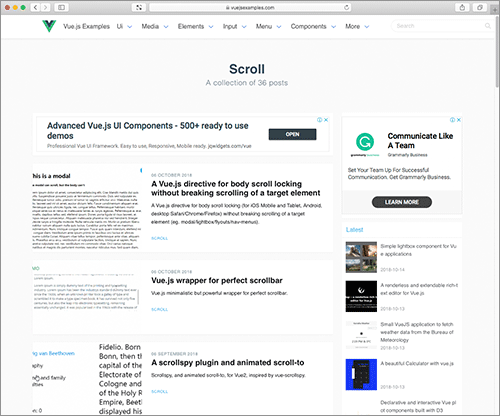 Vue Examples gallery image