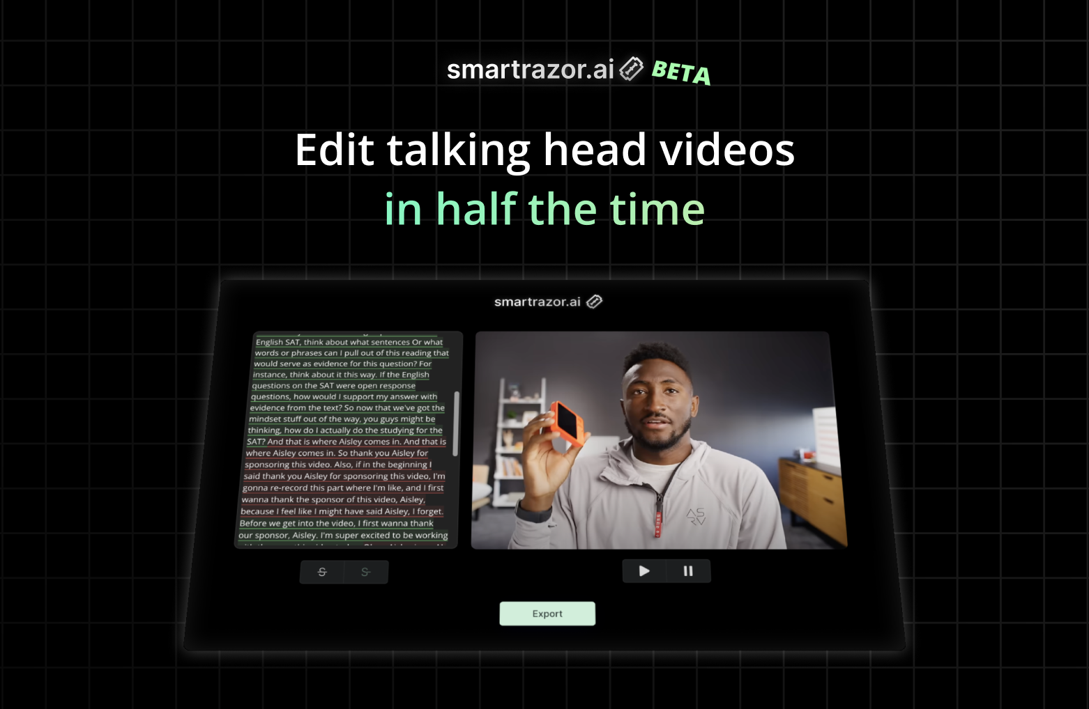 smartrazor - Edit YouTube videos in half the time