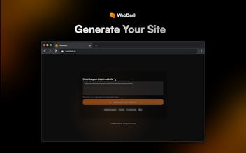 WebDash | AI Website Generator gallery image