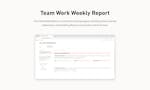 Notion Team Work Weekly Report image